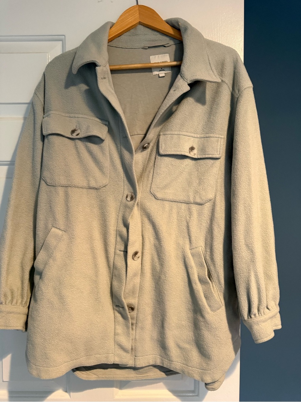 Gentle Fawn Light Sage Utility Shacket